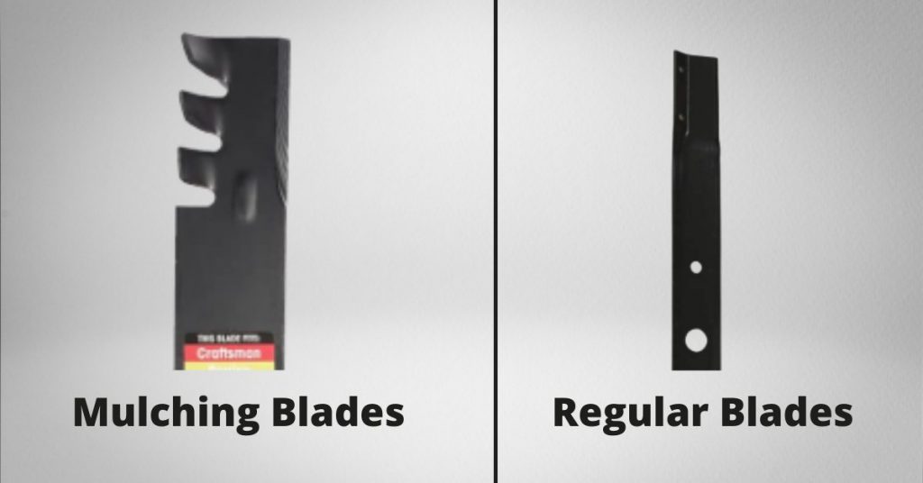Tip or Edge of a mulching vs regular blade