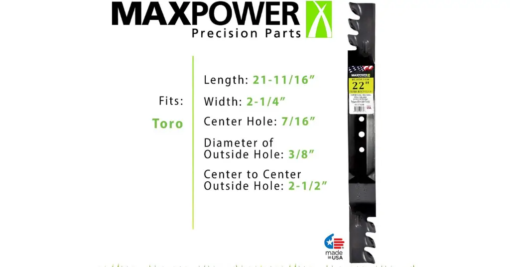 Maxpower 331376XB Commercial Toro Mulcher Blade