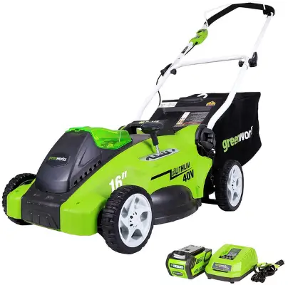 Greenworks 16-Inch Electric - Best Battery Powered Lawn Mower