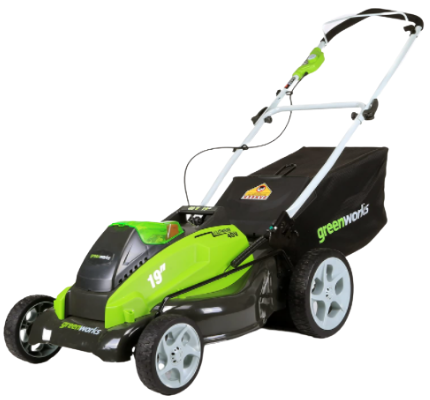 Greenworks 19-Inch Cordless Push Mower Mulcher Type