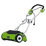 Greenworks 10 Amp 14” Corded Electric Dethatcher (Stainless Steel Tines)
