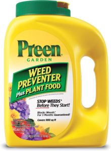 can i plant flowers after using preen